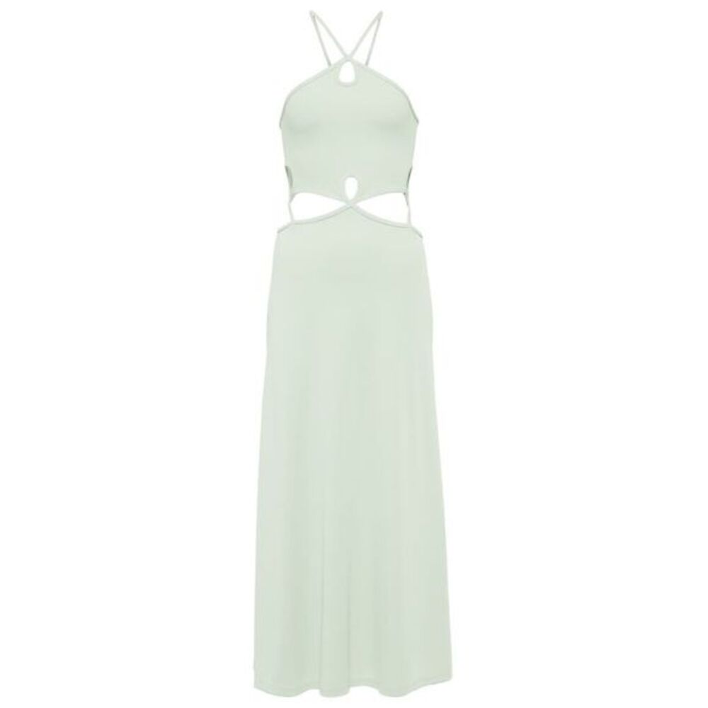 CHRISTOPHER ESBER Cutout ribbed-knit maxi dress